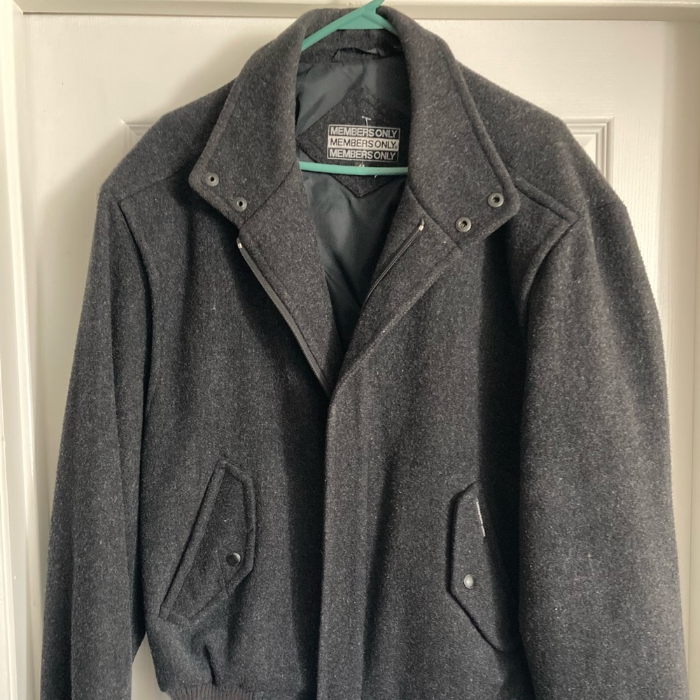 Members Only Varsity Wool Jacket Sz 44